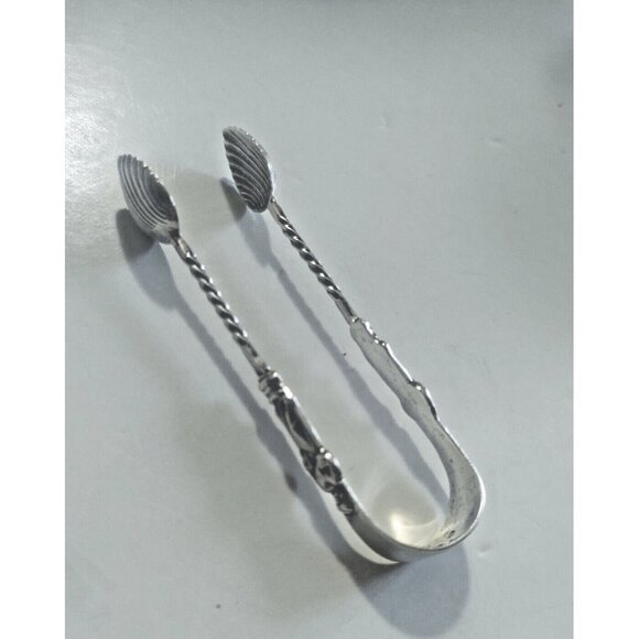 Sterling Silver Apostle Sugar Tongs clam shape bowls 1907 -  William Devenport - Picture 4 of 10